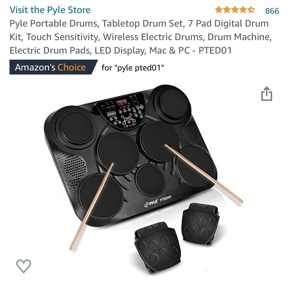 Pyle Portable Drums